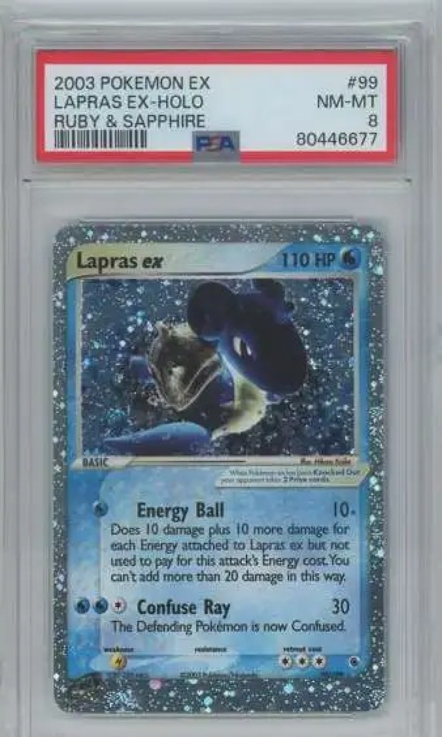 All Brands Pokemon USA | Pokemon Ruby & Sapphire Lapras Ex Ultra Rare Graded Card #99 [Psa 8]