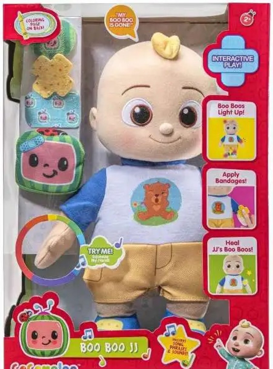 All Brands Jazwares | Cocomelon Boo Boo Jj 12-Inch Interactive Light-Up Plush