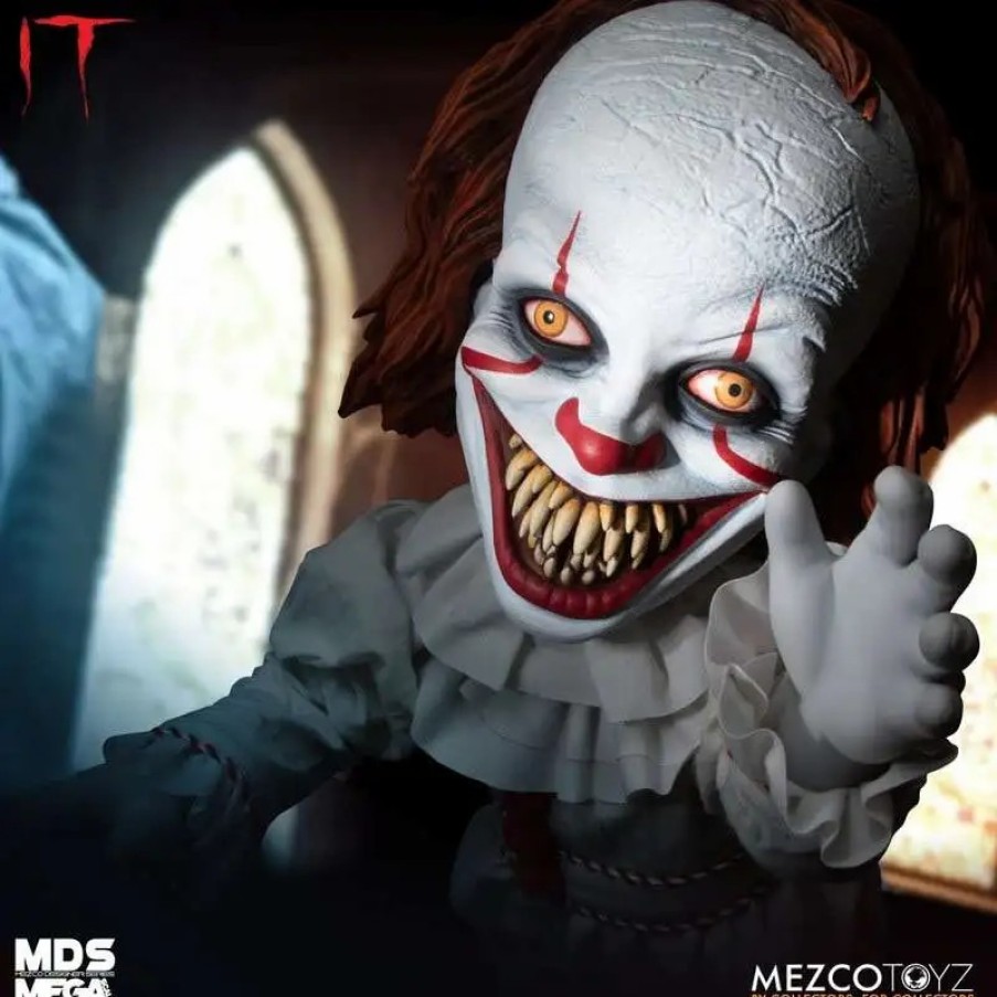 All Brands Mezco Toyz | It Movie (2017) Sinister Pennywise Mega Scale Talking Action Figure (Pre-Order Ships February)