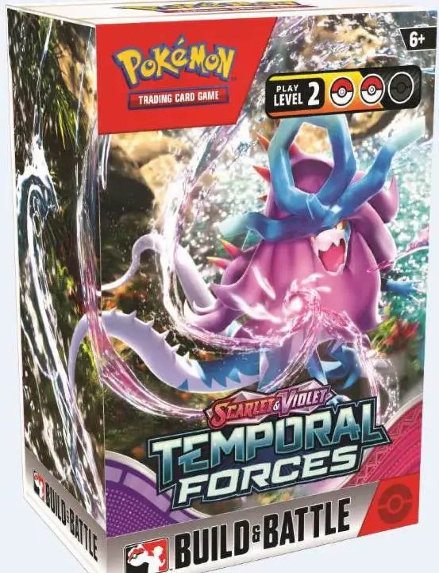 All Brands Pokemon USA | Pokemon Trading Card Game Scarlet & Violet Temporal Forces Build & Battle Box (Pre-Order Ships April)