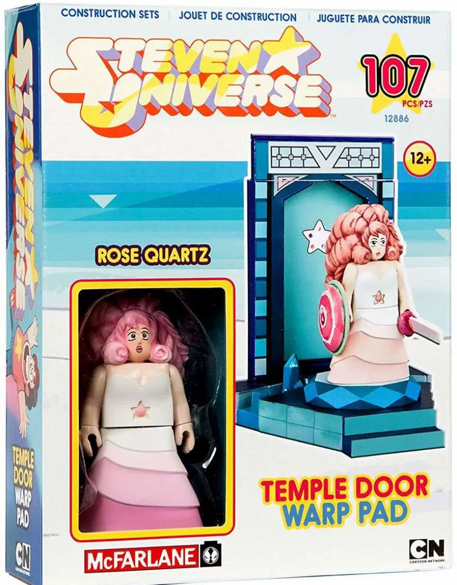 All Brands McFarlane Toys | Mcfarlane Toys Steven Universe Rose Quartz & Temple Door Warp Pad Small Construction Set [Damaged Package]