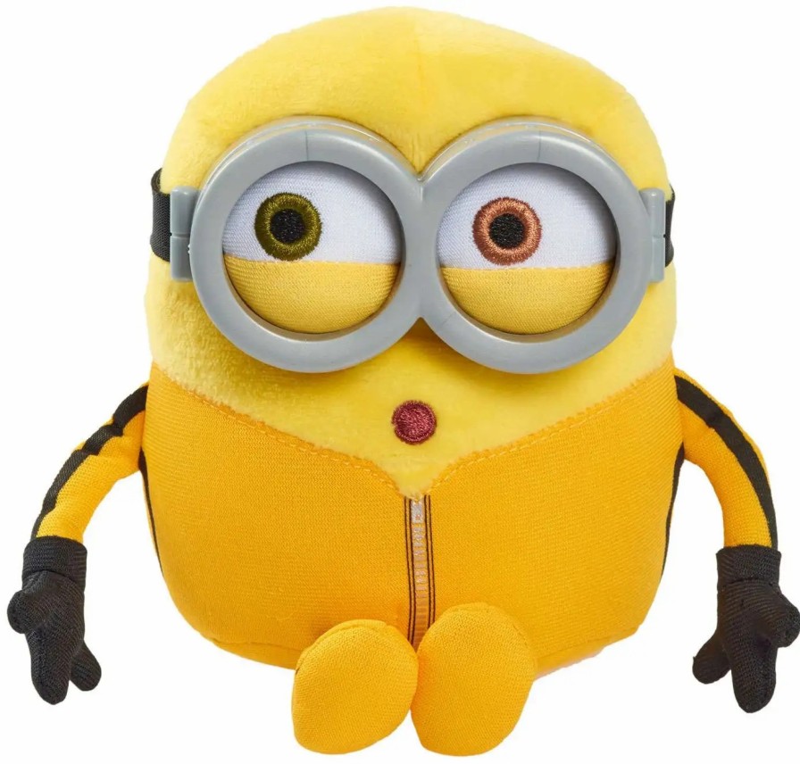 All Brands Just Play | Minions Rise Of Gru Kung Fu Bob Exclusive 5-Inch Plush [Hard Plastic Goggles]