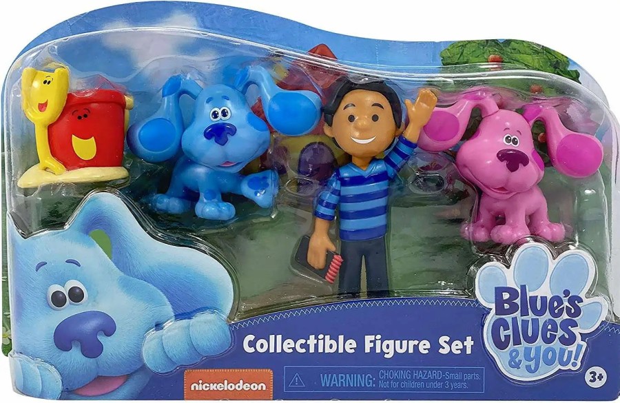 All Brands Just Play | Blue'S Clues & You! Blue, Magenta, Josh, Shovel & Pail Collectible Figure 4-Pack Set