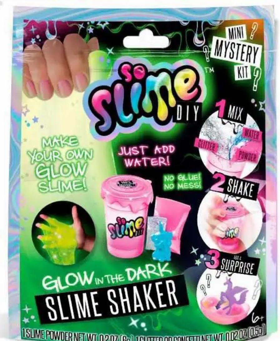 All Brands Canal Toys | So Slime Diy Slime Shaker Glow In The Dark Mini Mystery Kit Pack