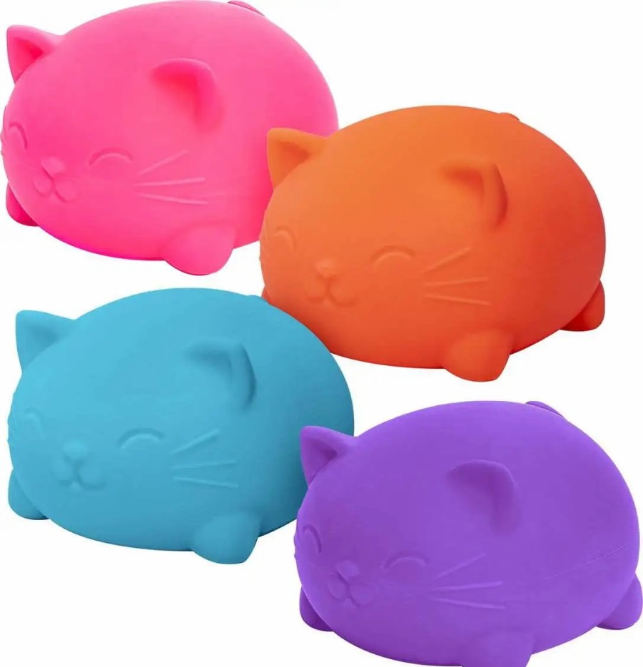 All Brands Schylling | Needoh The Groovy Glob Super Cool Cats Stress Ball [1 Random Color]