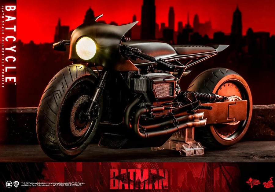 All Brands Hot Toys | The Batman Movie Masterpiece Batcycle Collectible Figure Accessory