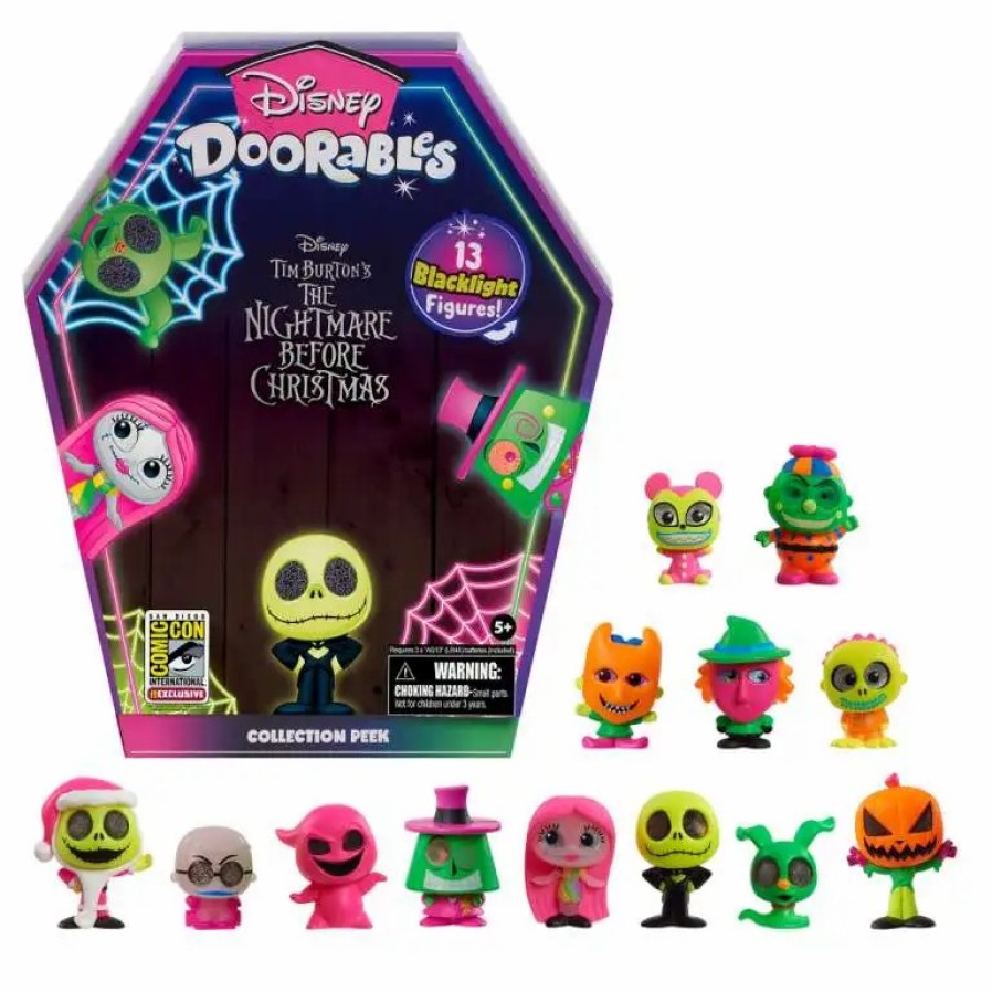 All Brands Moose Toys | Disney Doorables Collection Peek Nightmare Before Christmas Exclusive Mystery Figure 13-Pack [Blacklight Series]