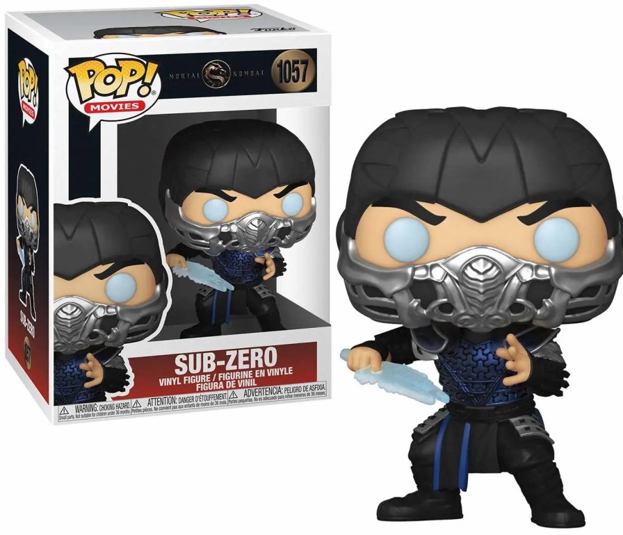 All Brands Funko | Funko Mortal Kombat Pop! Movies Sub-Zero Vinyl Figure #1057 [Metallic]