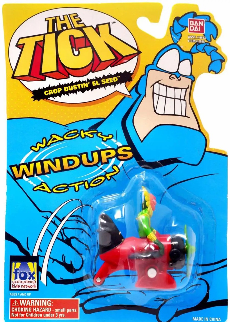 All Brands Bandai America | The Tick Wacky Windups Action Crop Dustin' El Seed Figurine