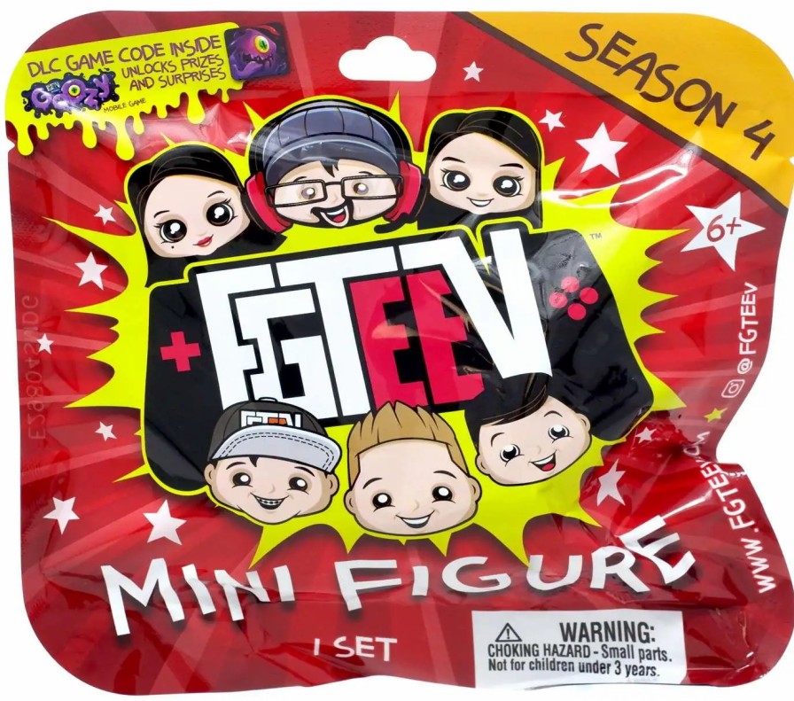 All Brands Bonkers Toy Co. | Fgteev Season 4 Foil Bag Mystery Figure Pack [1 Random Figure]