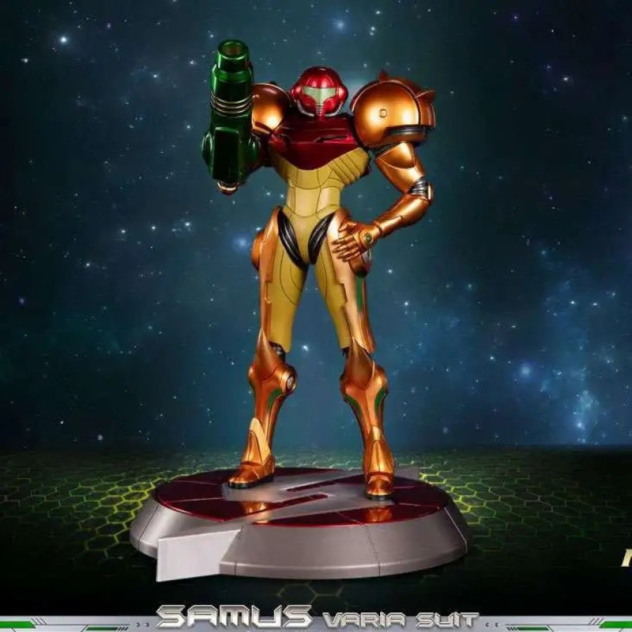 All Brands First 4 Figures | Metroid Samus Aran 11-Inch Pvc Statue Figure [Varia Suit Regular Version] (Pre-Order Ships August)