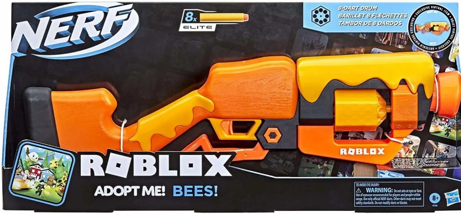 All Brands Hasbro Toys | Nerf Roblox Adopt Me! Bees Dart Blaster Toy