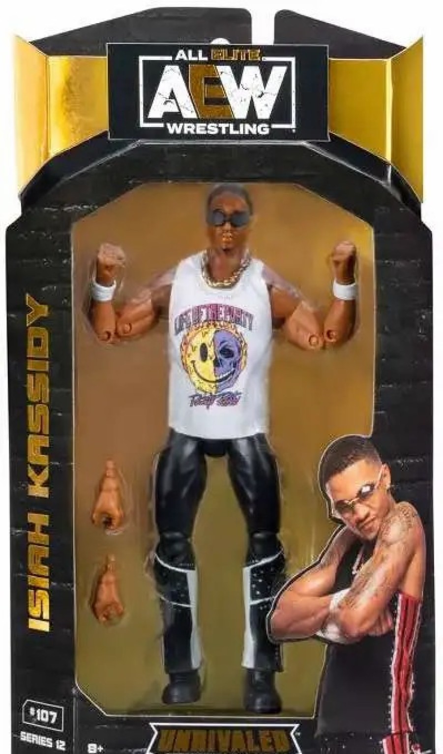 All Brands Jazwares | Aew All Elite Wrestling Unrivaled Collection Series 12 Isiah Kassidy Action Figure