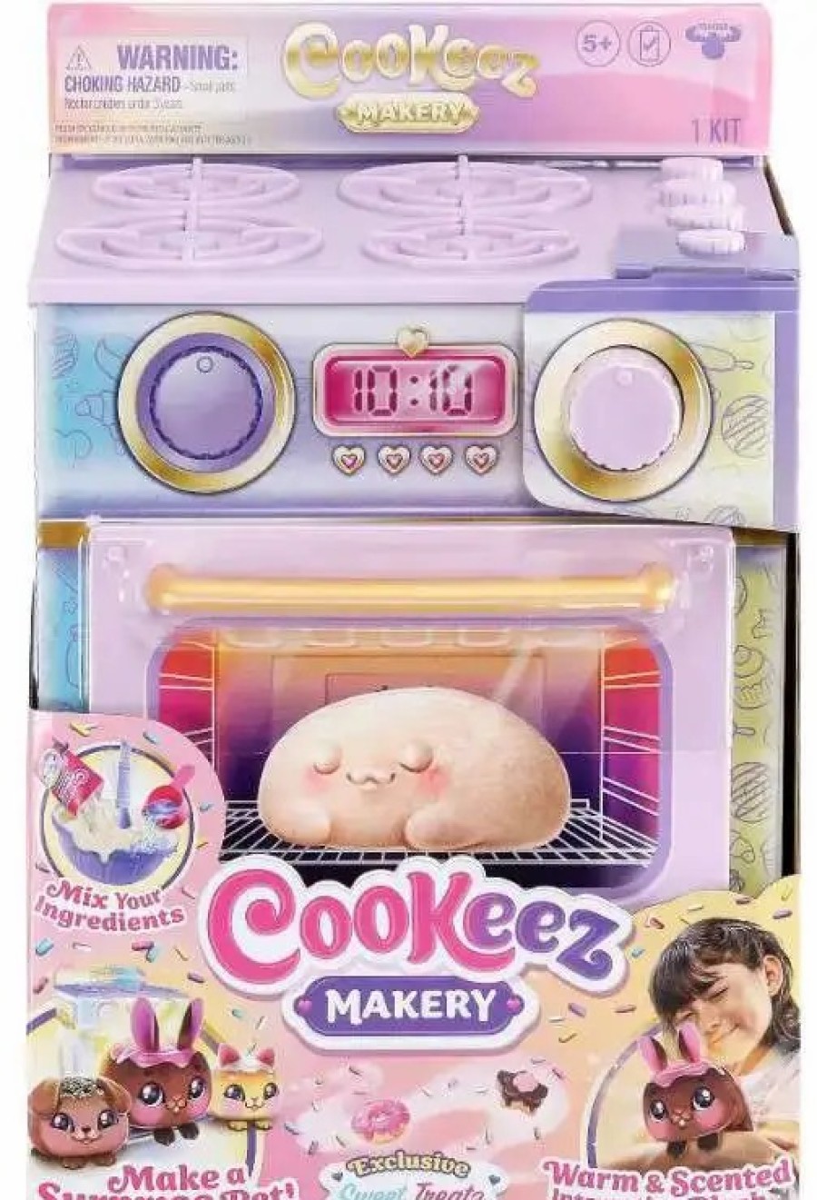 All Brands Moose Toys | Cookeez Makery Bake Your Own Plush Sweet Treatz Exclusive Oven Playset [1 Random Mystery Interactive Plush]