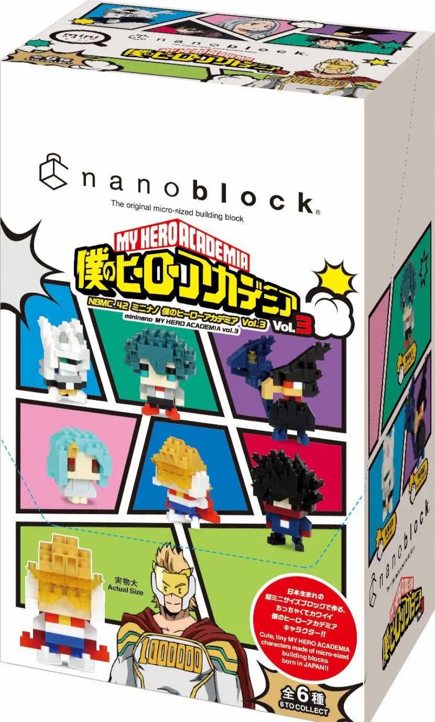 All Brands Kawada | Nanoblock My Hero Academia Series 3 1.1-Inch Mystery Box [6 Packs] (Pre-Order Ships March)