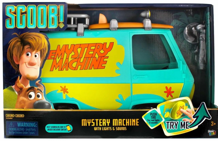 All Brands Basic Fun | Scooby Doo Scoob! Mystery Machine Exclusive Vehicle [Lights & Sounds]