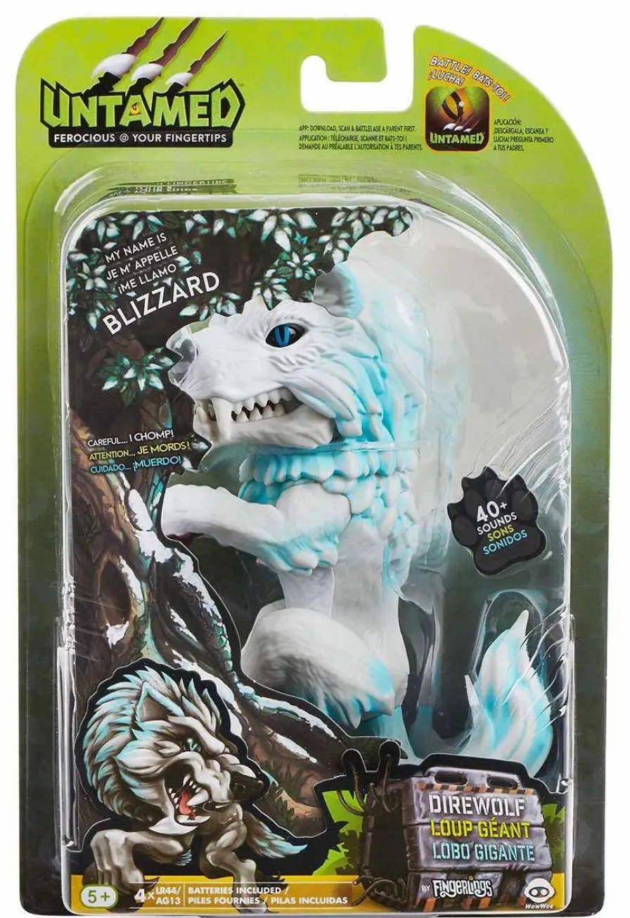 All Brands WowWee | Fingerlings Untamed Direwolf Blizzard Figure