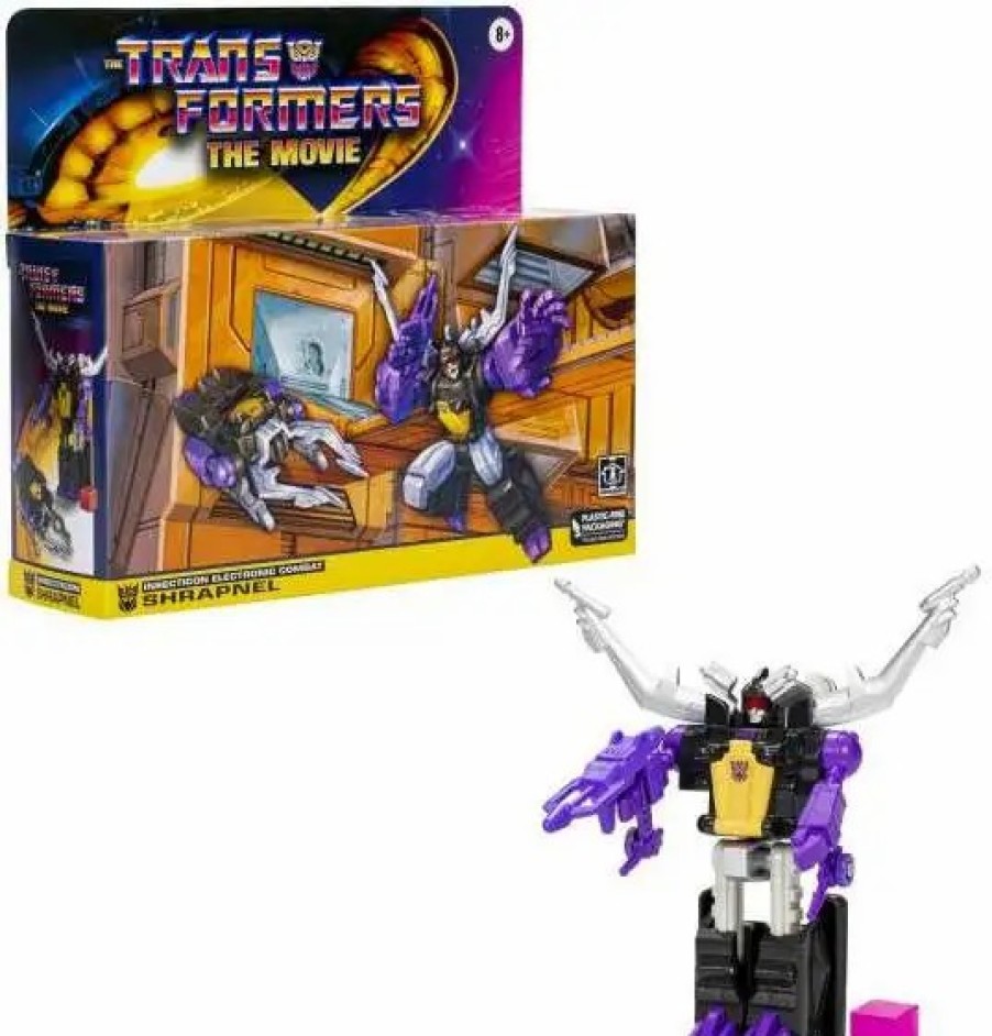 All Brands Hasbro | Transformers The Movie Retro Shrapnel Action Figure