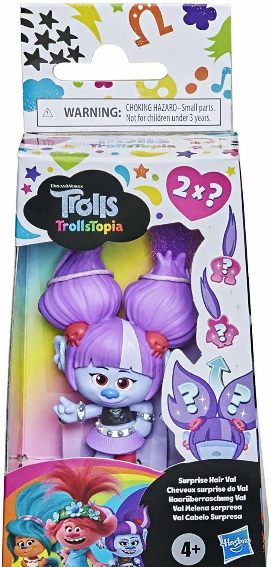 All Brands Hasbro Toys | Trolls World Tour Surprise Hair Val Doll