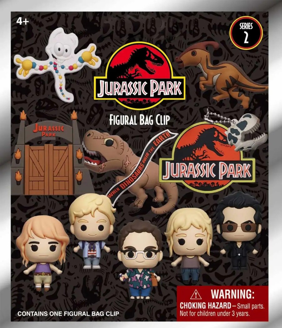 All Brands Monogram | 3D Figural Foam Bag Clip Series 2 Jurassic Park Mystery Pack [1 Random Figure]