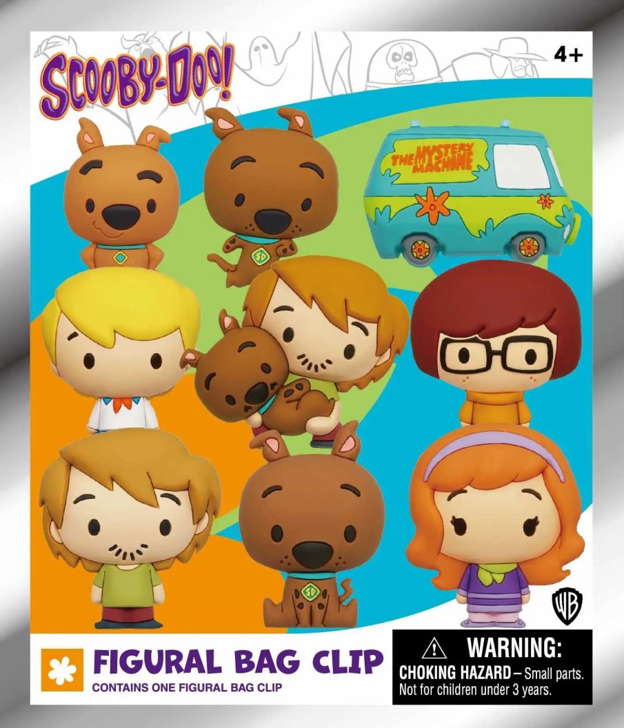 All Brands Monogram | 3D Figural Foam Bag Clip Scooby Doo Classic Series 1 Mystery Pack [1 Random Figure]