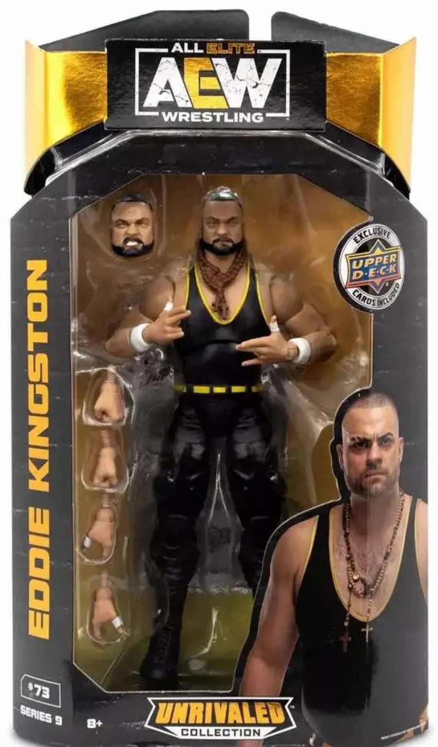 All Brands Jazwares | Aew All Elite Wrestling Unrivaled Collection Series 9 Eddie Kingston Action Figure