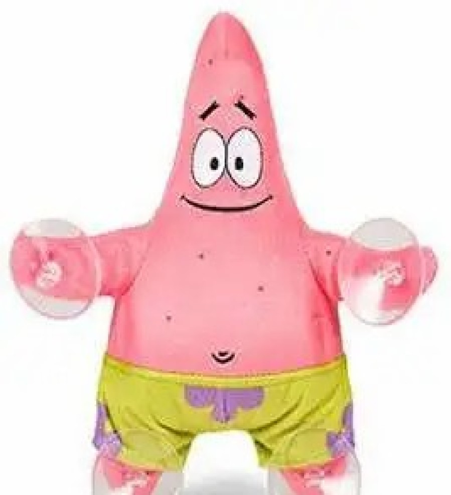 All Brands Kidrobot (NECA) | Spongebob Squarepants Happy Patrick 8-Inch Window Clinger Plush