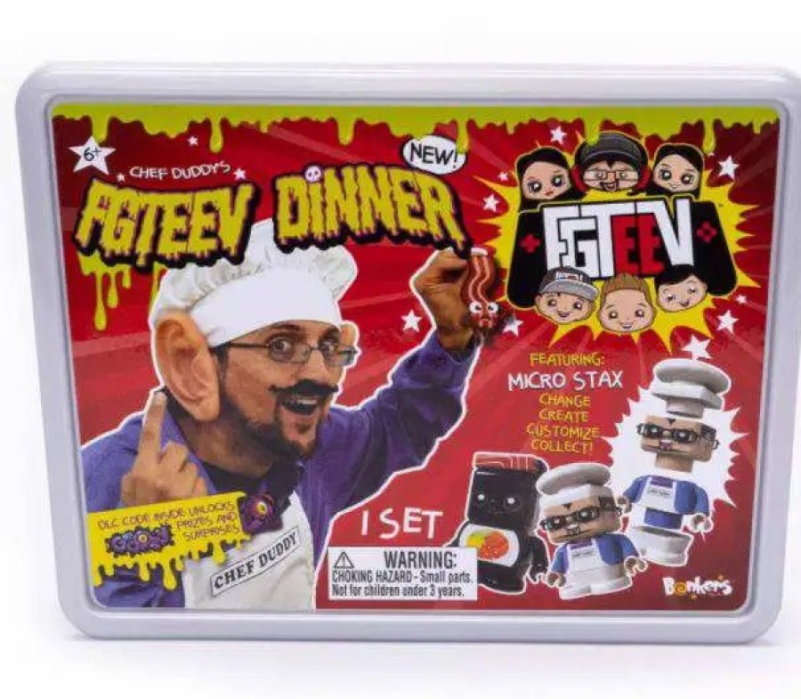 All Brands Bonkers Toy Co. | Fgteev Chef Duddy Dinner Set Playset