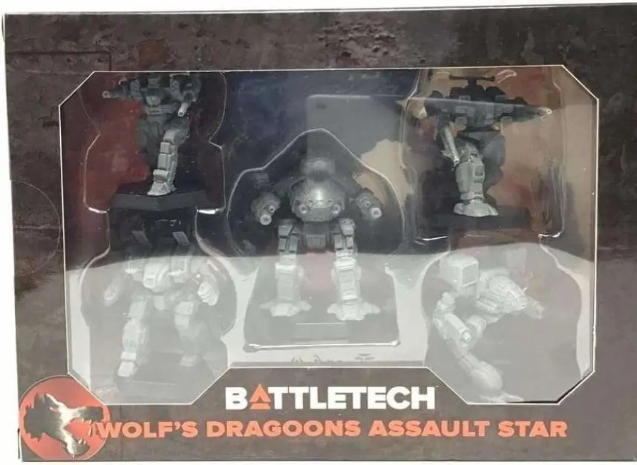 All Brands Catalyst Game Labs | Battletech Wolf'S Dragoons Assault Star Miniature Set