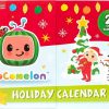 All Brands Jazwares | 2022 Holiday Cocomelon Advent Calendar [24 Surprises, 9 Figures!] (Pre-Order Ships January)