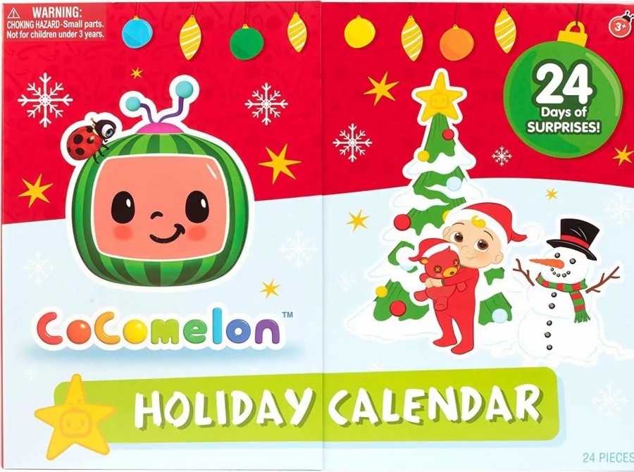 All Brands Jazwares | 2022 Holiday Cocomelon Advent Calendar [24 Surprises, 9 Figures!] (Pre-Order Ships January)