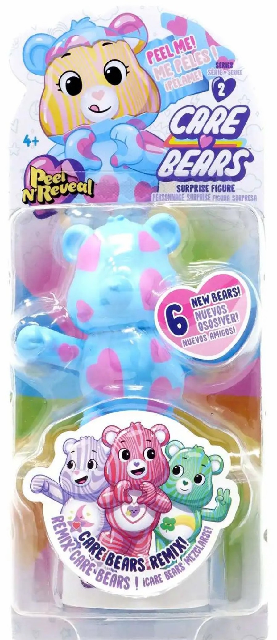 All Brands Basic Fun | Care Bears Series 2 Peel N' Reveal 2.75-Inch Mystery Pack [1 Random Surprise Figure]