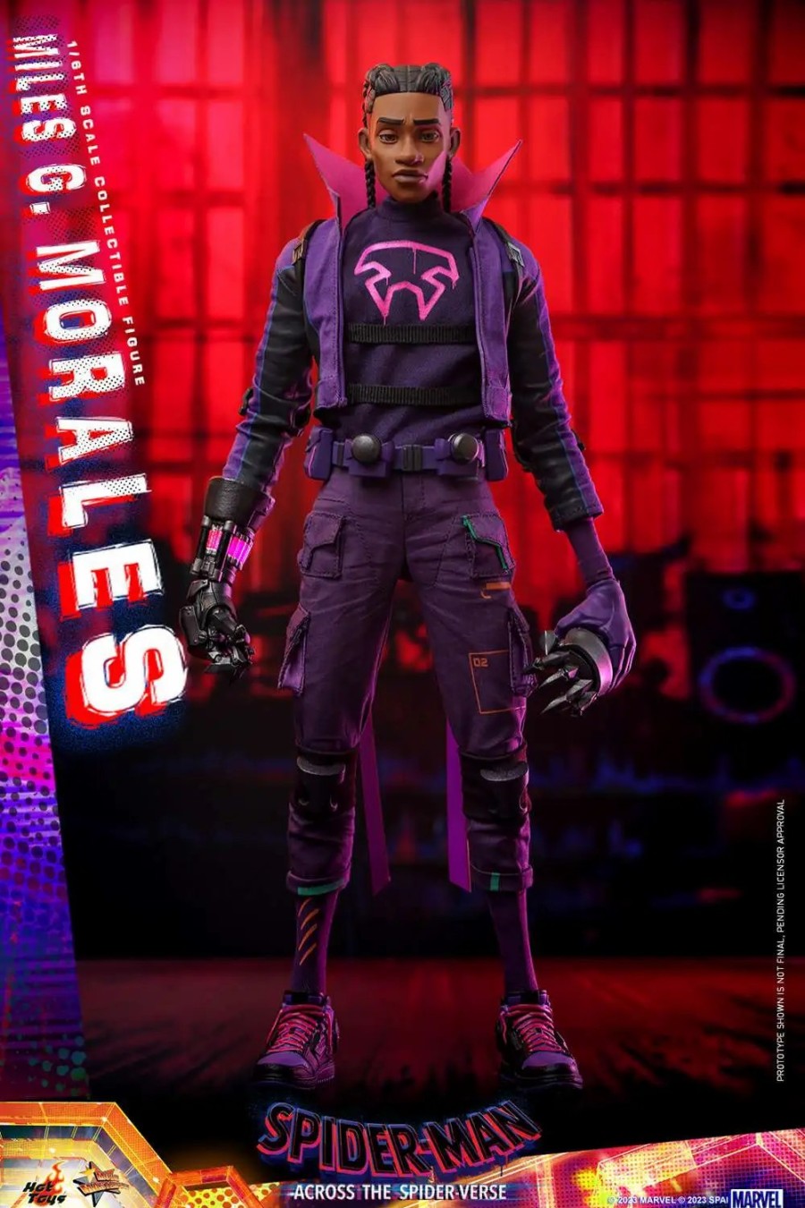 All Brands Hot Toys | Marvel Spider-Man: Across The Spider-Verse Movie Masterpiece Miles G. Morales Collectible Figure [The Prowler] (Pre-Order Ships June)