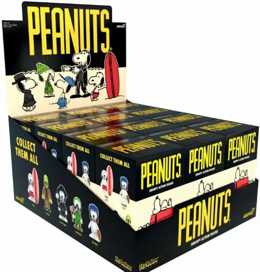 All Brands Super7 | Peanuts Reaction Snoopy Mystery Box [12 Packs] (Pre-Order Ships March)