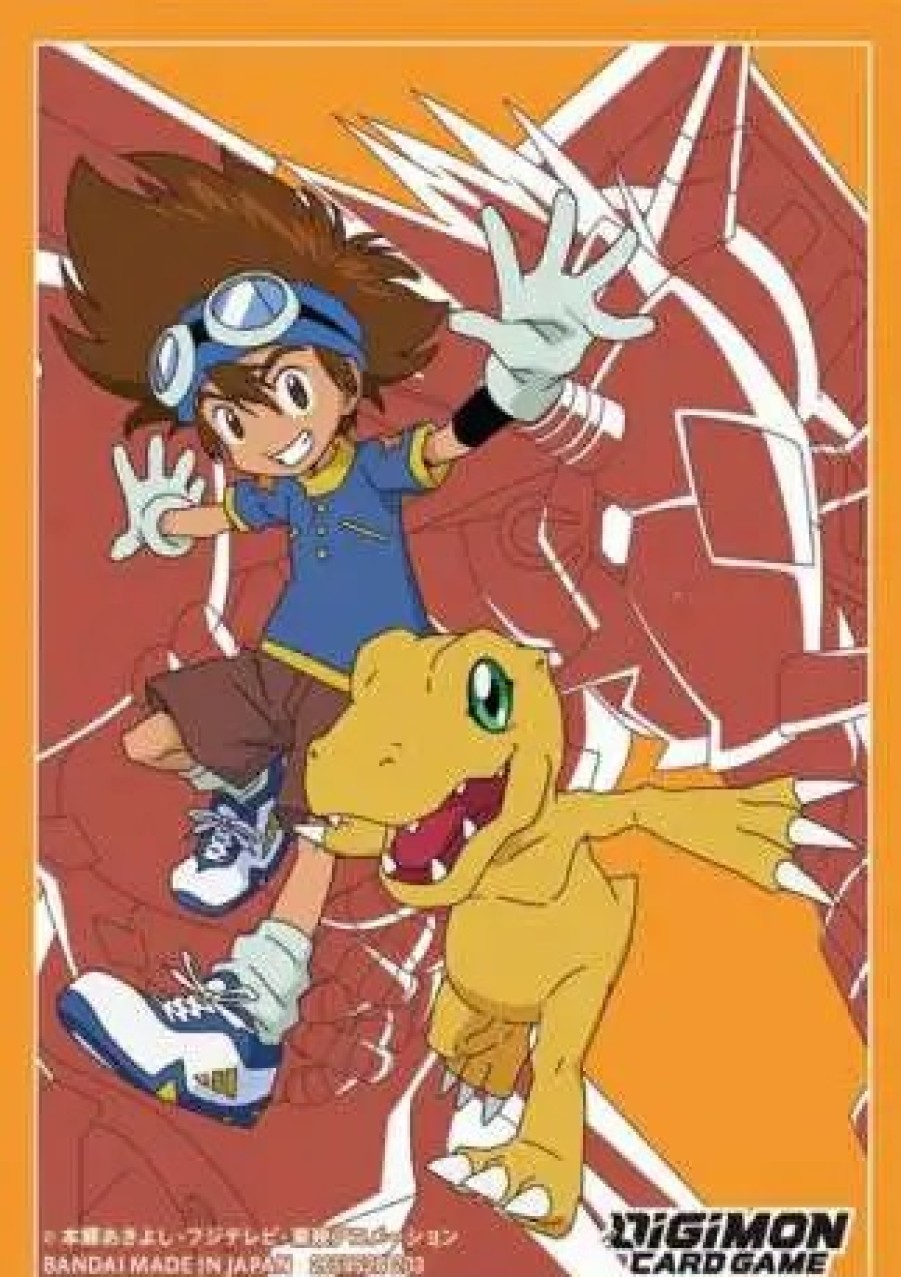 All Brands Bandai Japan | Digimon Trading Card Game Tai & Agumon Card Sleeves [60 Count]