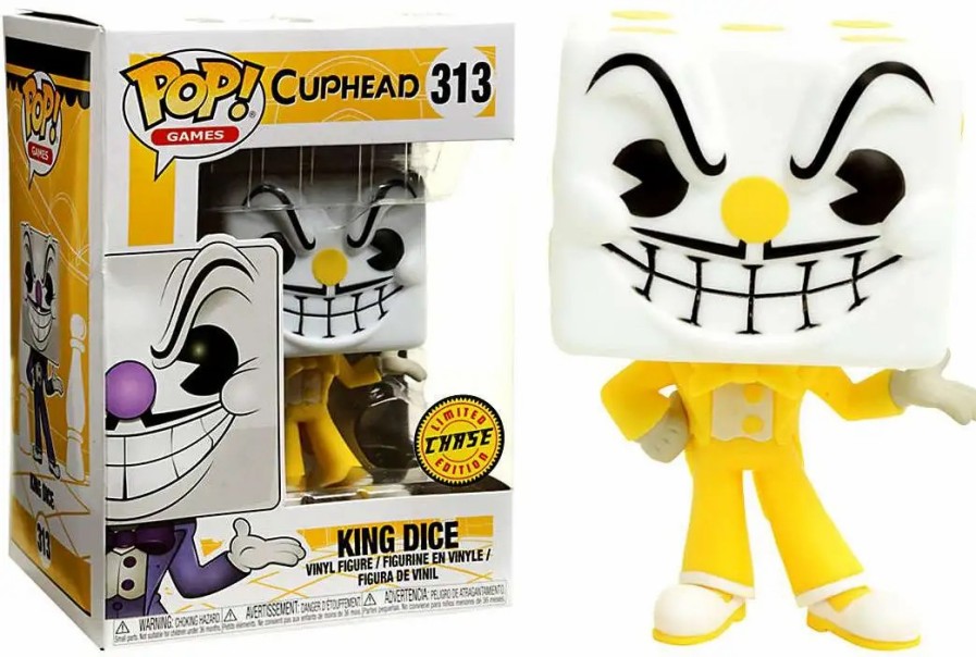 All Brands Funko | Funko Cuphead Pop! Games King Dice Vinyl Figure #313 [Yellow Suit, Chase Version]