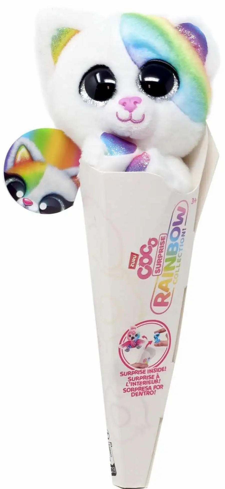 All Brands Zuru Toys | Coco Cones Surprise Rainbow Collection Floro Plush