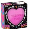 All Brands Schylling | Needoh Squeeze Hearts Stress Ball [1 Random Color & Phrase]