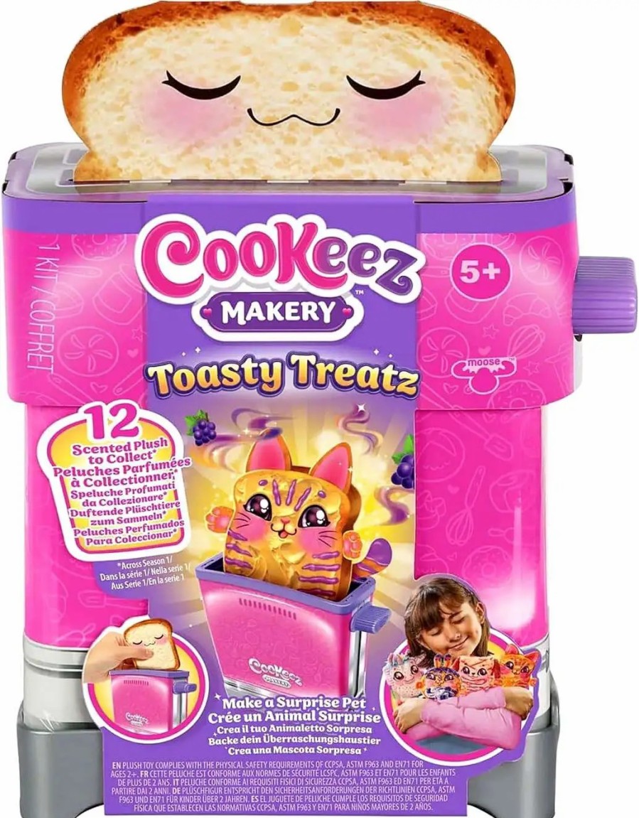 All Brands Moose Toys | Cookeez Makery Toaster Toasty Treatz Mystery Pack [1 Random Scented Plush]