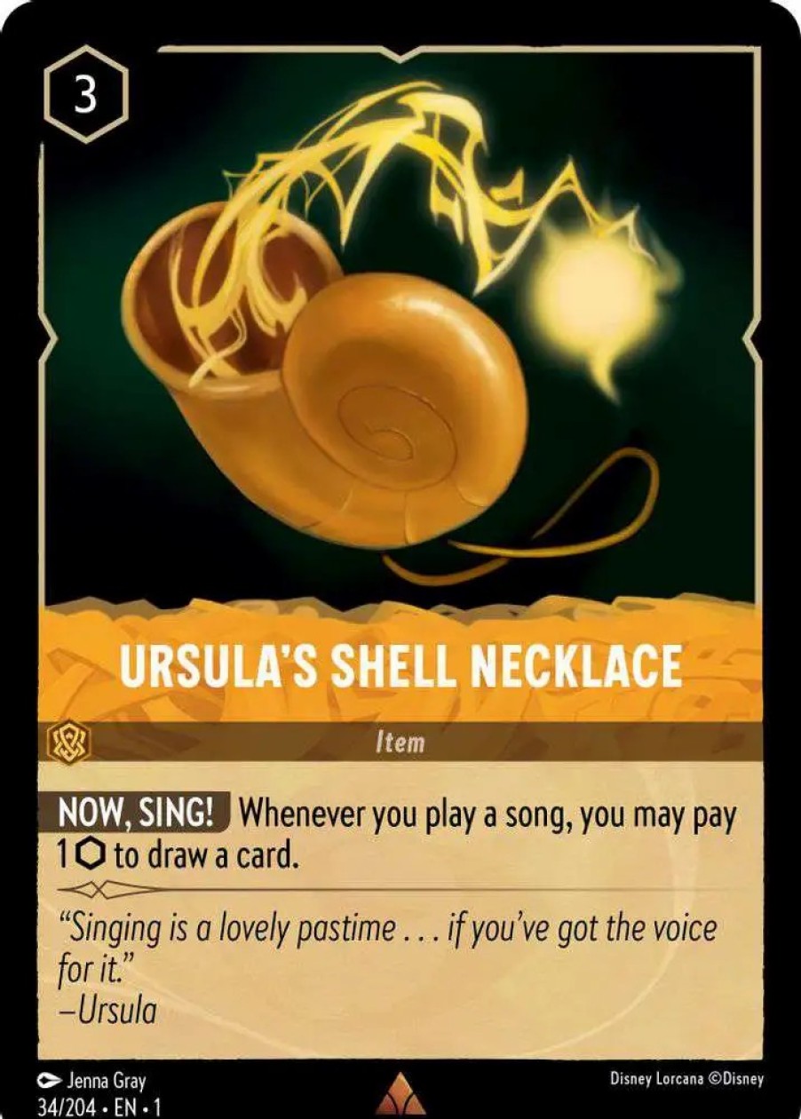 All Brands Ravensburger | Disney Lorcana Trading Card Game The First Chapter Rare Ursula'S Shell Necklace #34