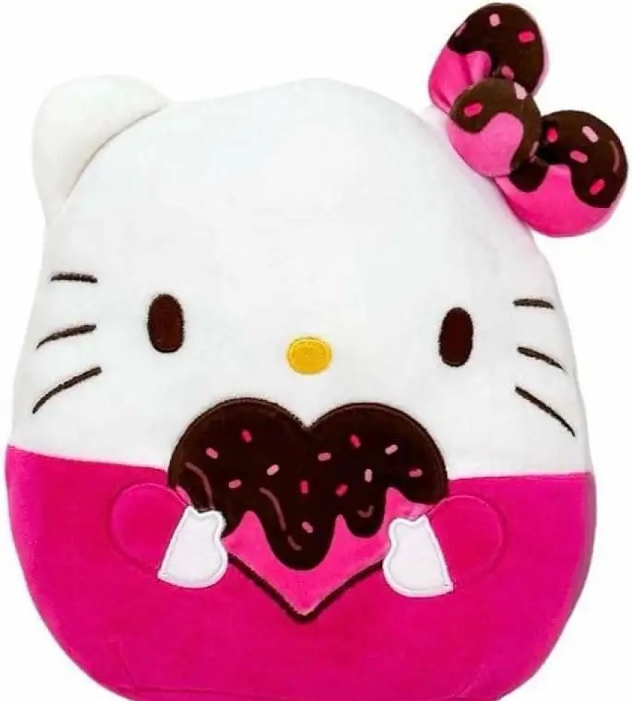 All Brands Kellytoys | Squishmallows 2024 Valentine'S Day Hello Kitty 8-Inch Plush [Chocolate Heart]