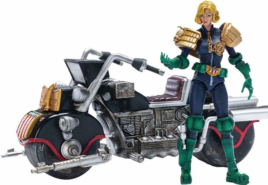 All Brands Hiya Toys | 2000 A.D. Judge Dredd Judge Anderson With Lawmaster Mkii Exclusive Action Figure & Vehicle