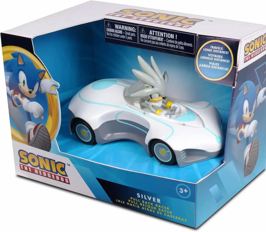 All Brands NKOK | Sonic The Hedgehog Sega All-Stars Racing Pullback Racers Silver Vehicle