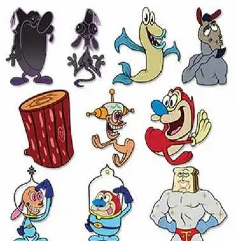 All Brands Kidrobot (NECA) | Enamel Pin Ren & Stimpy Mystery Pack (Pre-Order Ships February)