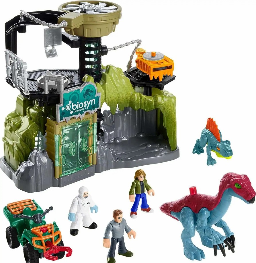 All Brands Fisher Price | Fisher Price Jurassic World Imaginext Dominion Dino Lab Playset