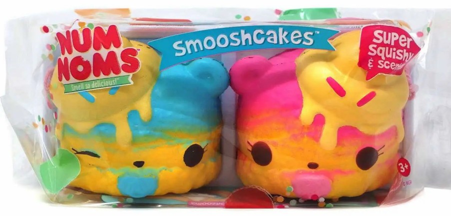 All Brands MGA Entertainment | Num Noms Smooshcakes Baby Scoops & Baby Duo Squeeze Toy 2-Pack