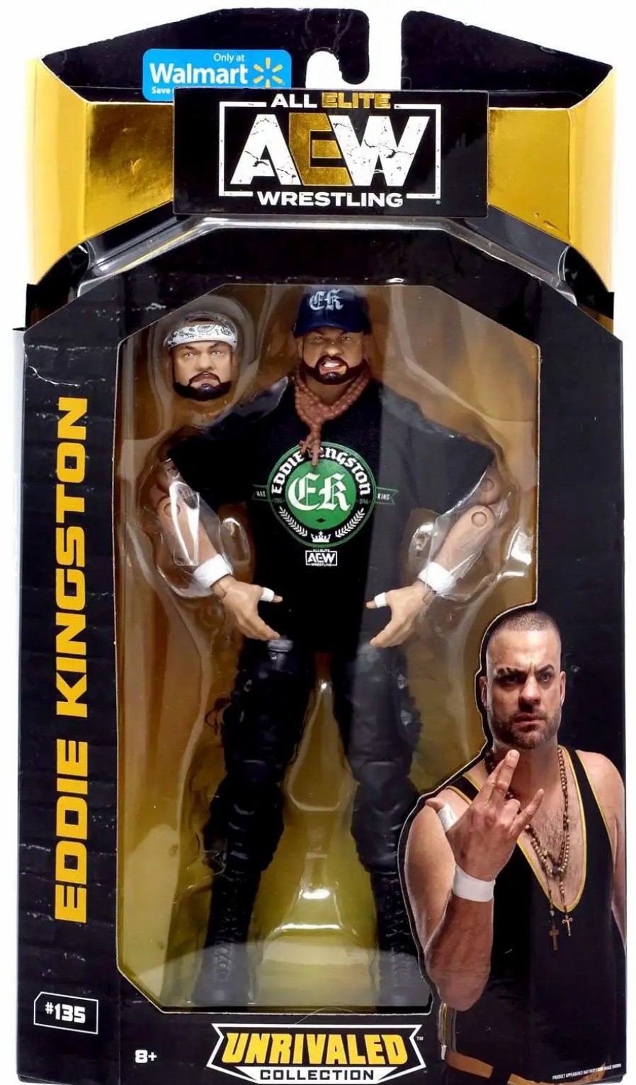 All Brands Jazwares | Aew All Elite Wrestling Unrivaled Collection Eddie Kingston Exclusive Action Figure