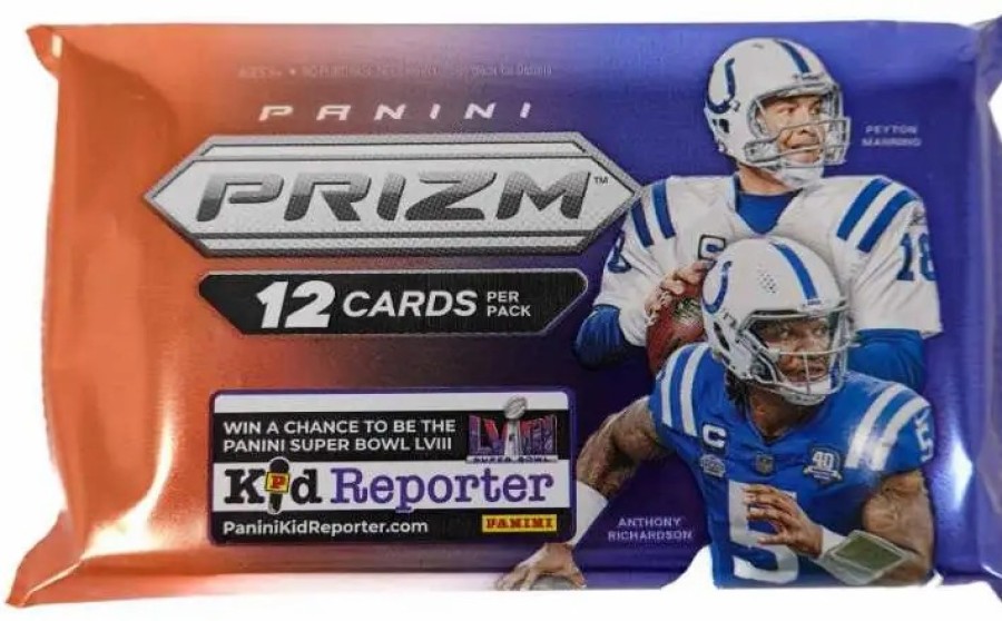 All Brands Panini | Nfl Panini 2023 Prizm Football Trading Card Hobby Pack [12 Cards]