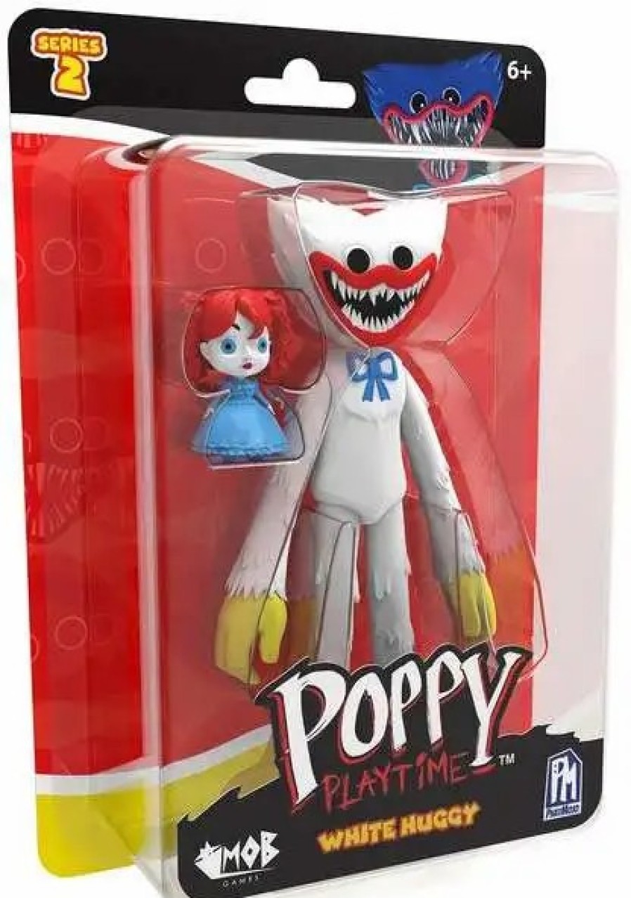 All Brands Phat Mojo | Poppy Playtime Series 2 White Huggy Action Figure