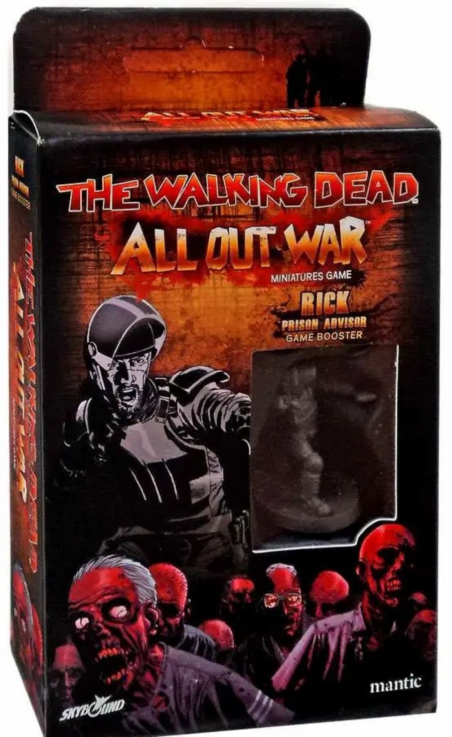 All Brands Skybound & Mantic | The Walking Dead All Out War Miniature Game Rick Booster Pack [Prison Advisor]